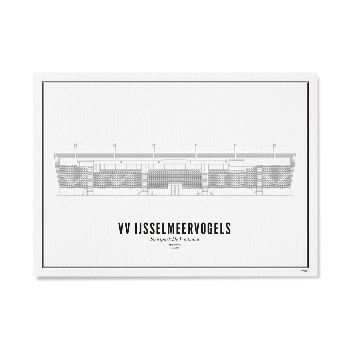 Poster van VV IJsselmeervogels | WIJCK. 
